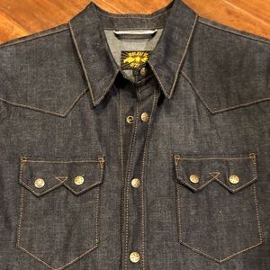 Brave Star Selvage The Sawtooth 8oz Japanese Denim Shirt Medium